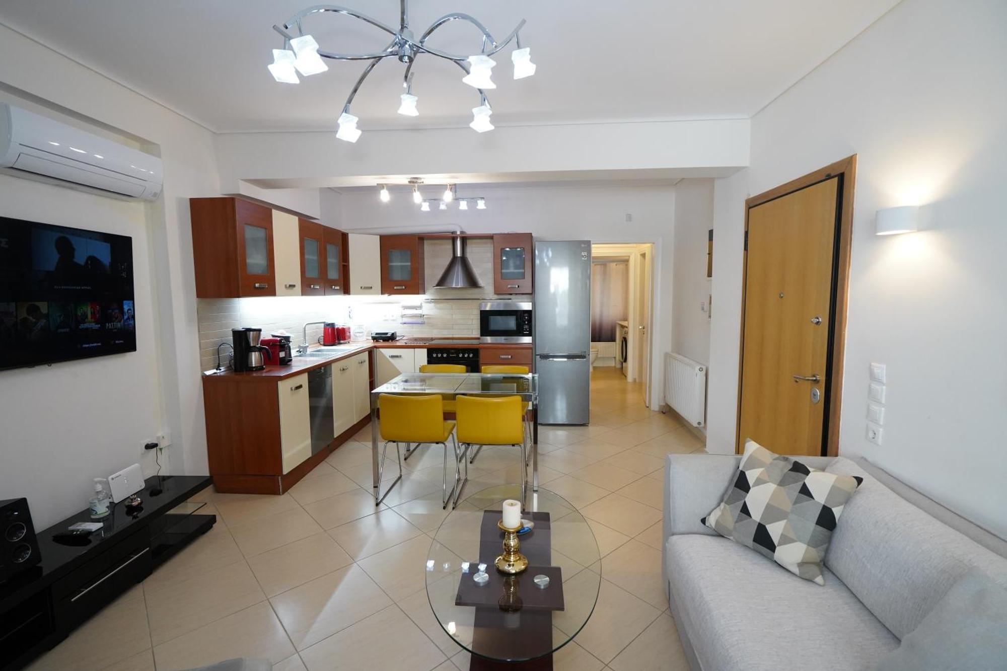 Garden Apartment Next To The Mall -Private Parking أثينا المظهر الخارجي الصورة