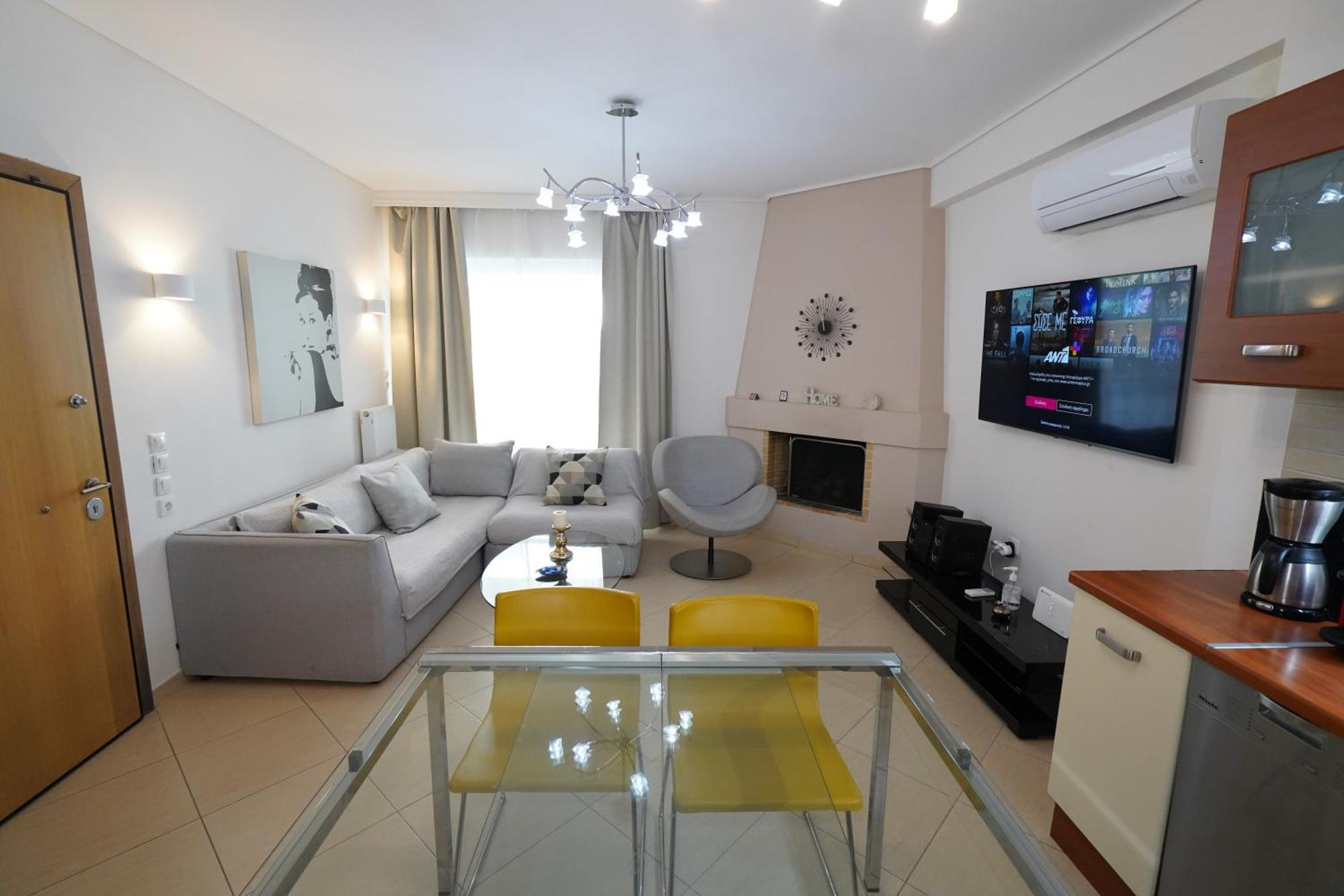 Garden Apartment Next To The Mall -Private Parking أثينا المظهر الخارجي الصورة